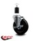 Service Caster 5'' Hard Rubber Swivel 1-1/2'' Expanding Stem Caster with Brake SCC-EX20S514-HRS-TLB-112 - alternate 2